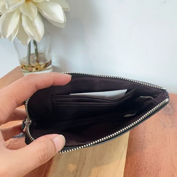 NWT Coach Corner Zip Wristlet With Floral Print - Picture 4 of 5